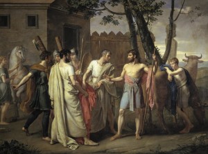 Cincinato_abandona_el_arado_para_dictar_leyes_a_Roma,_c.1806_de_Juan_Antonio_Ribera